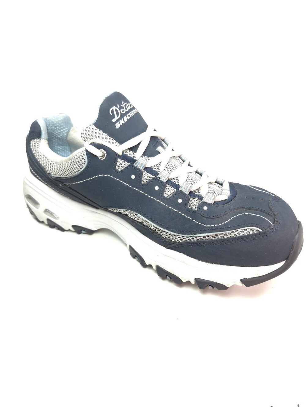 Skechers D’Lites Life Saver Navy & Light Blue Sneakers Sz 9.5 - Picture 4 of 16